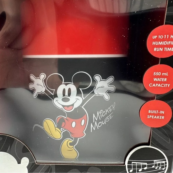 Disney LED Humidifier & Wireless Speaker Mickey Mouse Bluetooth Brand New In Box - Picture 2 of 5